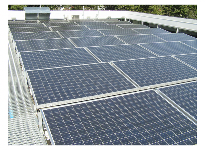 Figure 1 – Solar array on Maplewood, NJ Police Station (Source: Image Up Studio Metuchen, NJ).