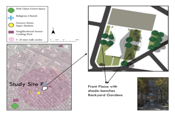 Fig 3 – Study Site F and its Surroundings ((NJGIN), 2016; Maps, 2017).