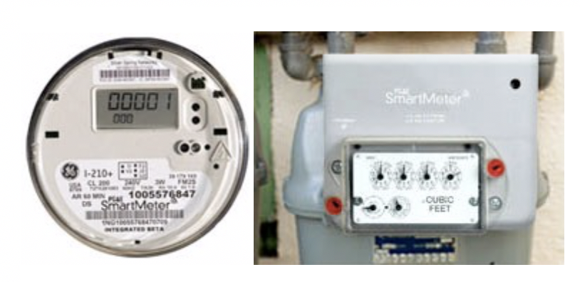 Figure 1 – Smart water and gas meters (Source: Pacific Gas and Electric Company).