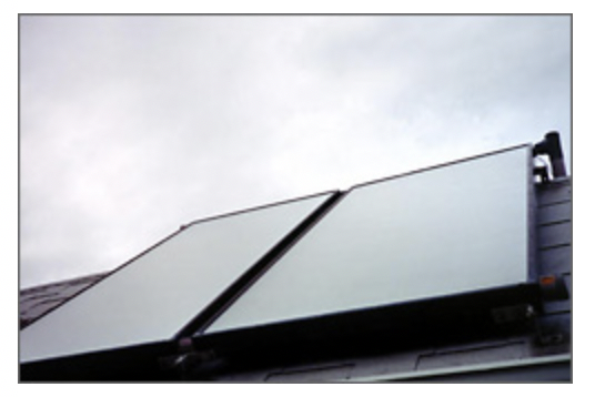 Figure 1- Rooftop flat-plate solar collector (Source: National Renewable Energy Laboratory)